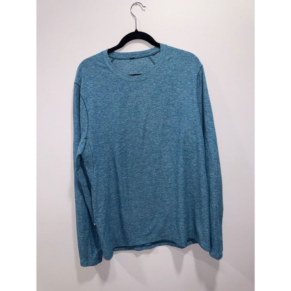 lululemon athletica Men's Long Sleeve Crewneck - Heather blue